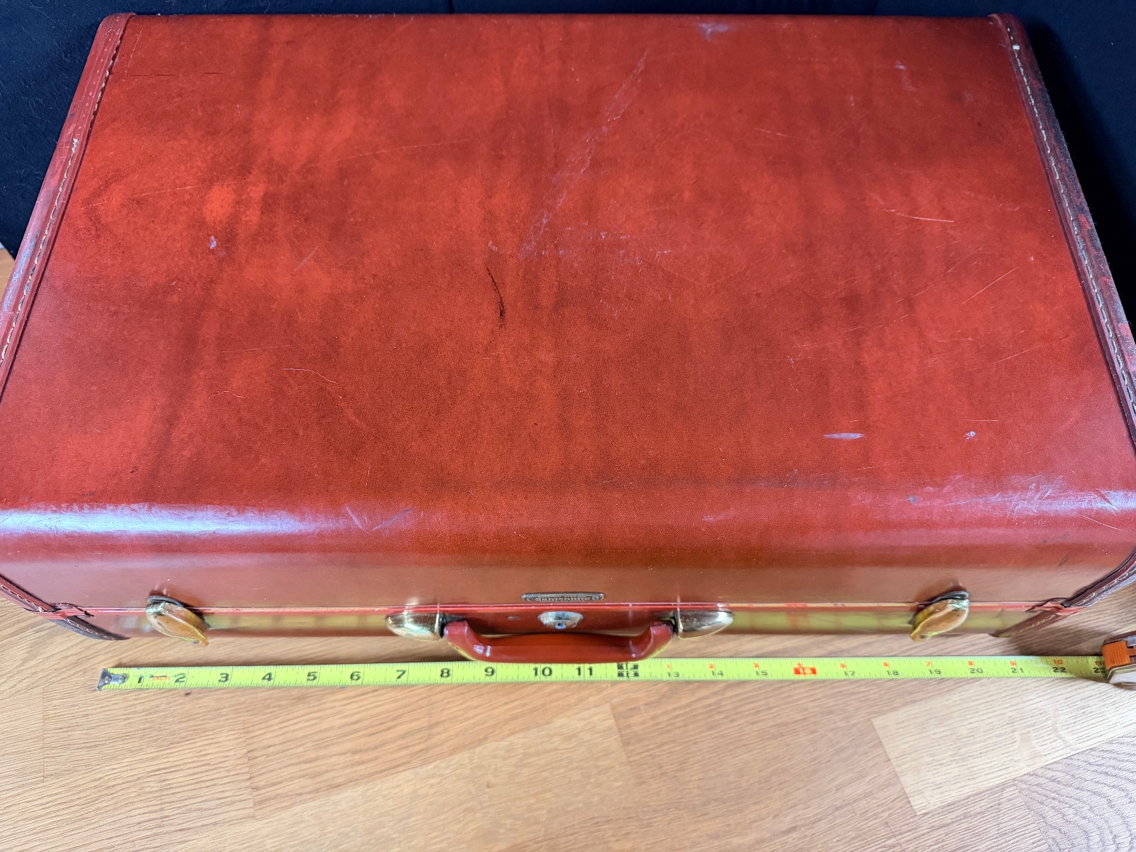 Vintage Samsonite Luggage Suitcase No. 4921 Hardshell Shwayder Bros 21″ No Key