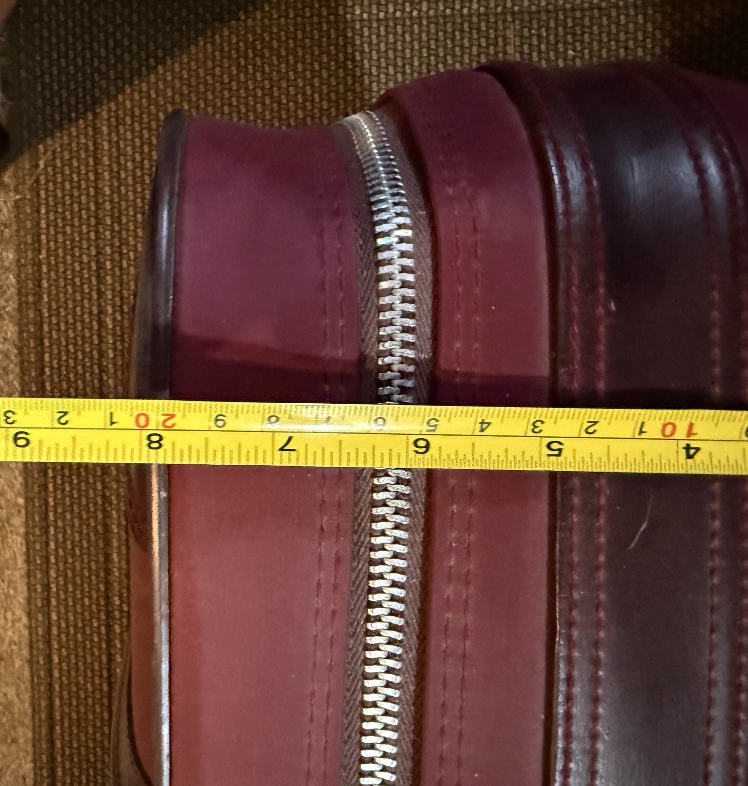 Vintage Flying Time 4 Piece Nesting Luggage Set Maroon With Locks And Keys.