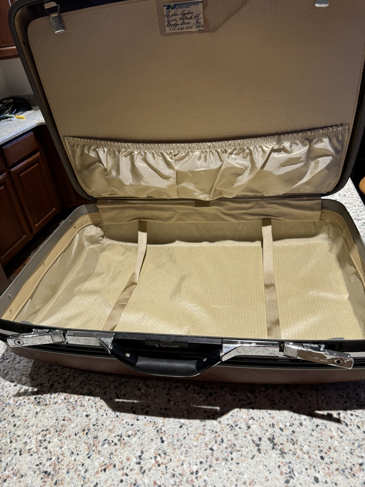 Large Vintage 50s-60s Mid-Century Samsonite Silhouette Suitcase luggage