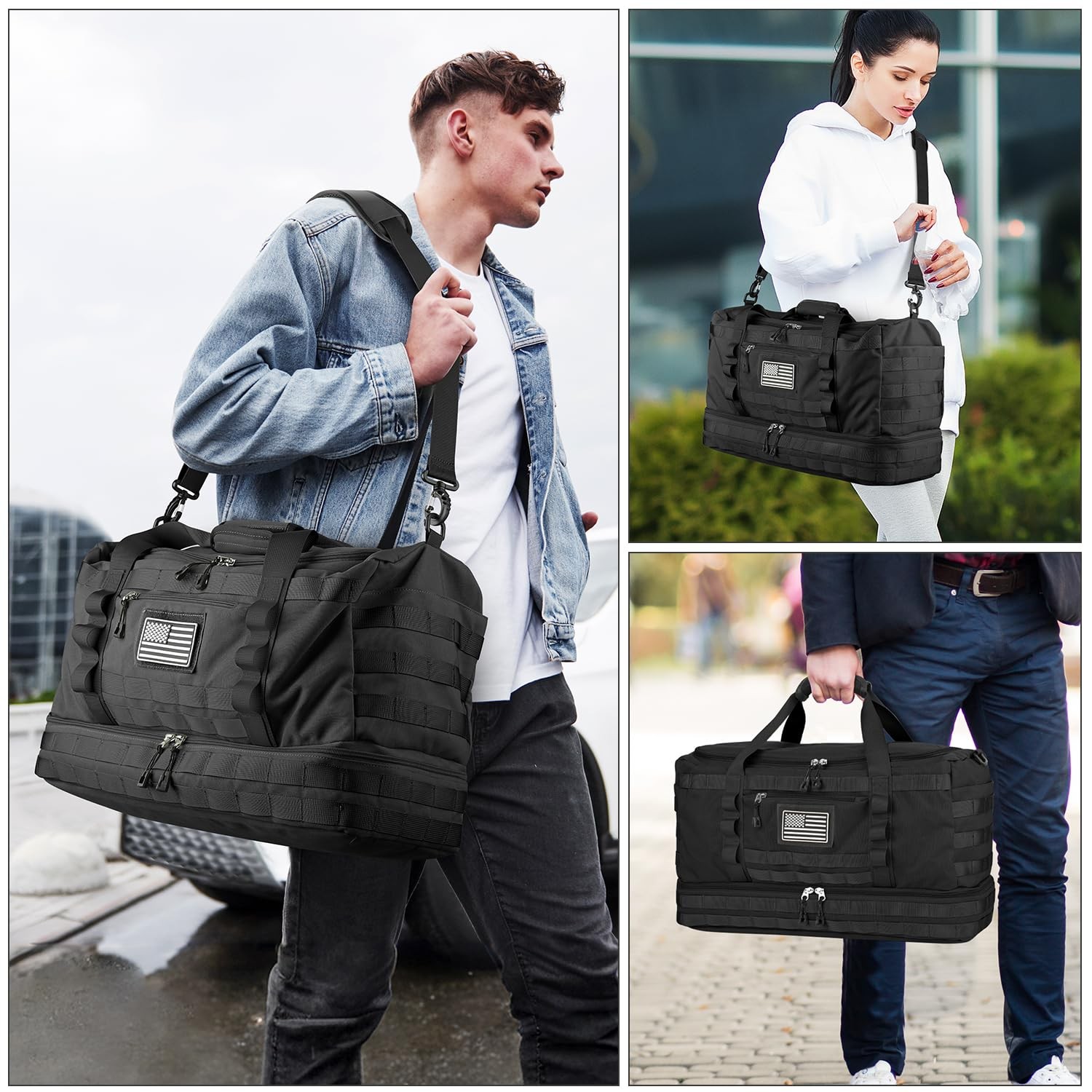 Etronik Gym Bag For Men Women Carry On Luggage 22X14X9 Airline Approved