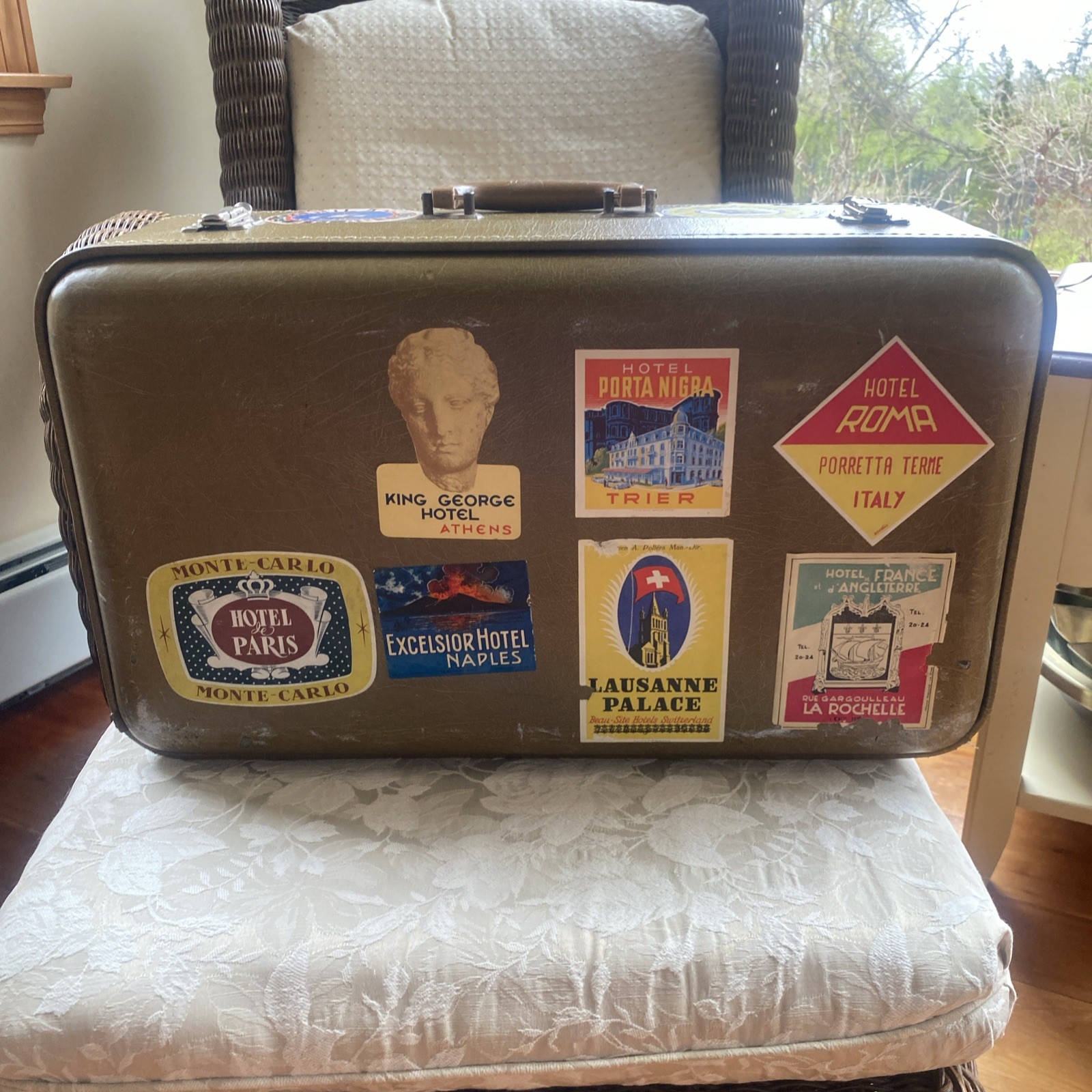 Vintage Suitcase Travel Stickers MCM