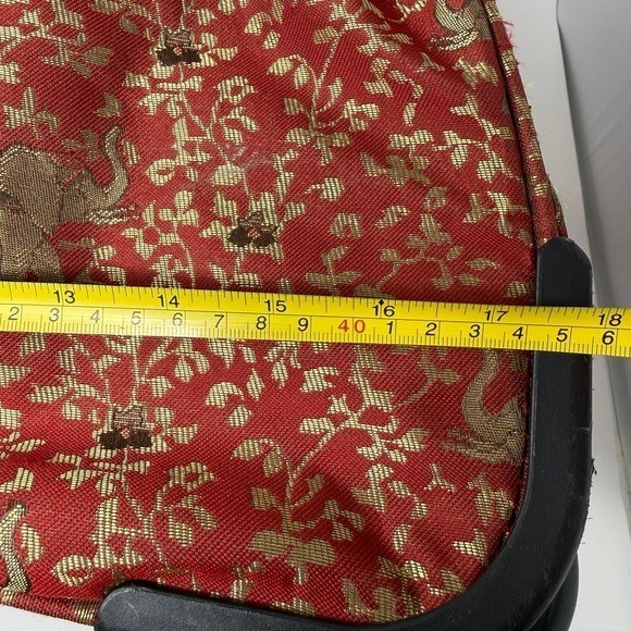 Rare American Flyer Luggage BudapestPersonal Bag Metalic Red Carry on