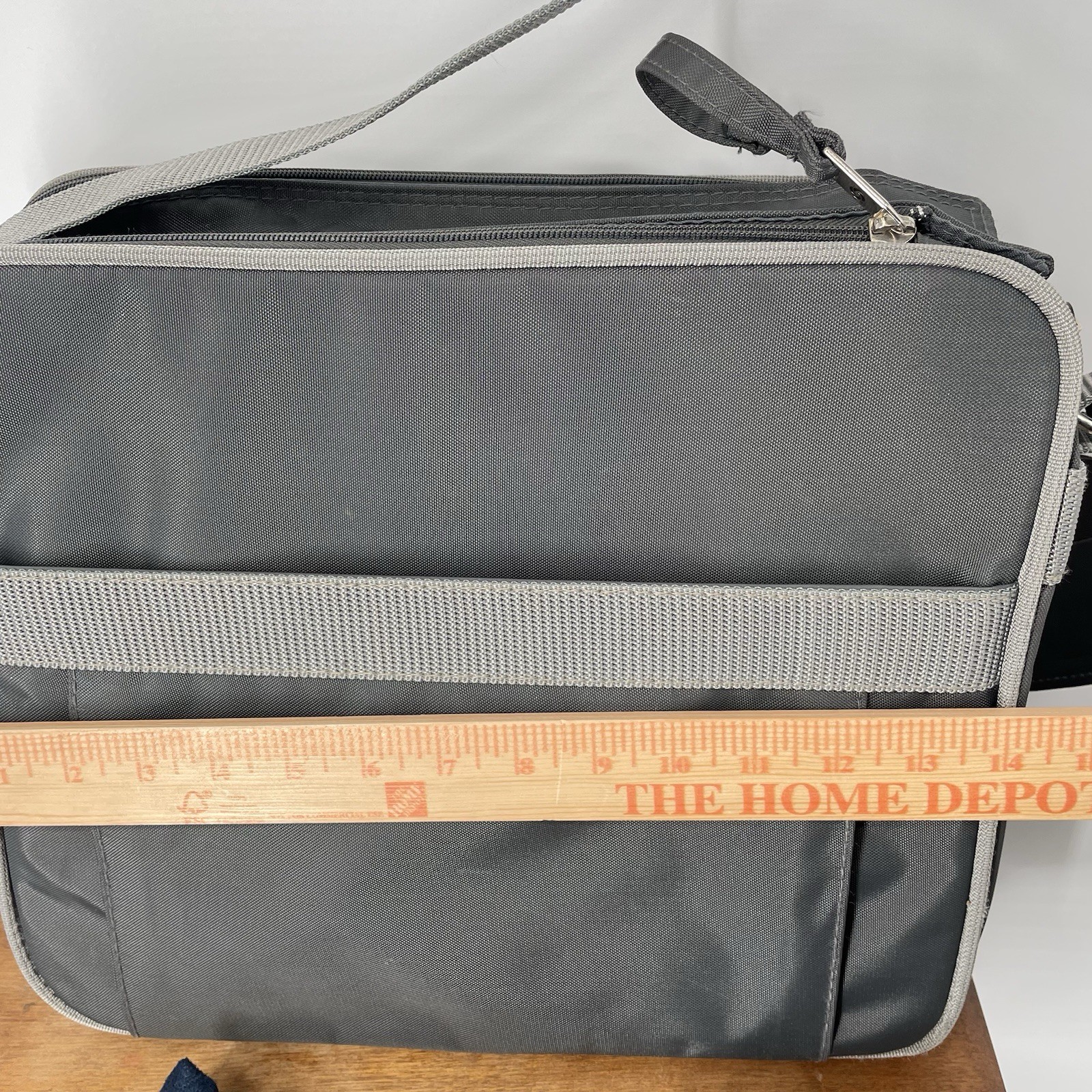 Samsonite Profile II Carry On Travel Bag Gray Soft Sided Shoulder Luggage Extras