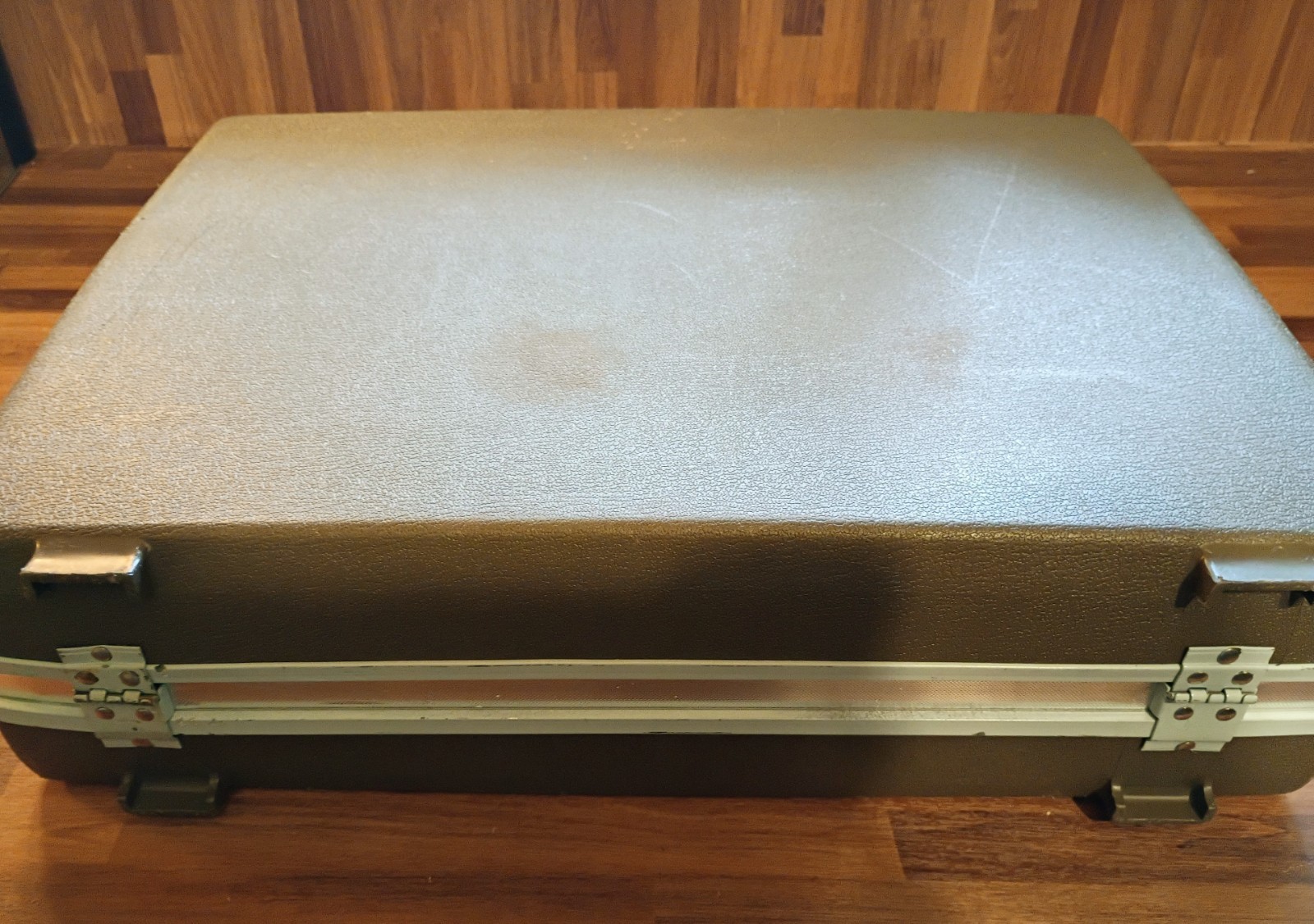 VTG Samsonite Slim Briefcase Hard Shell 1970’s Classic Briefcase Green Retro