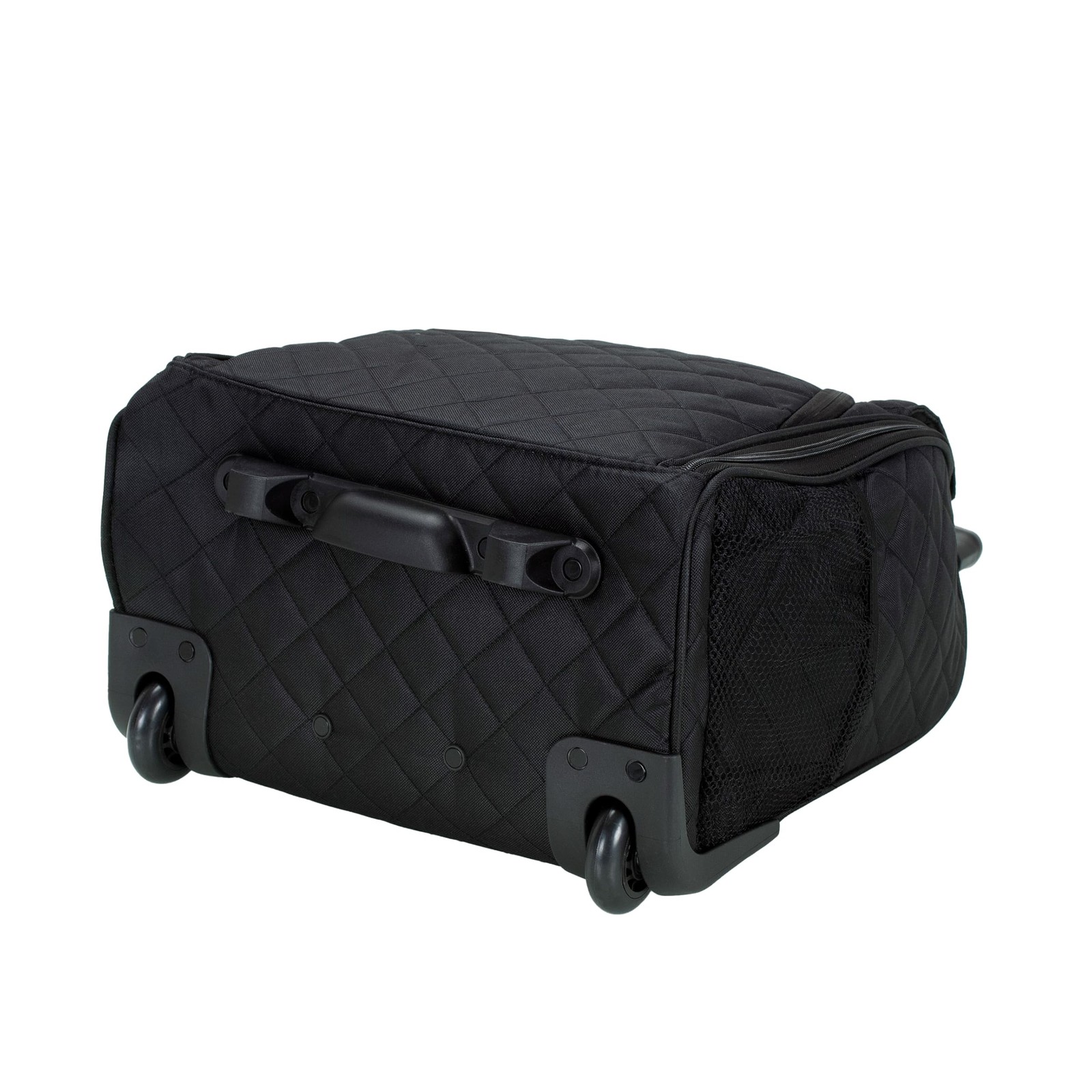 Rockland Melrose Upright Wheeled Underseater Carry-On Luggage, Black 15 inch