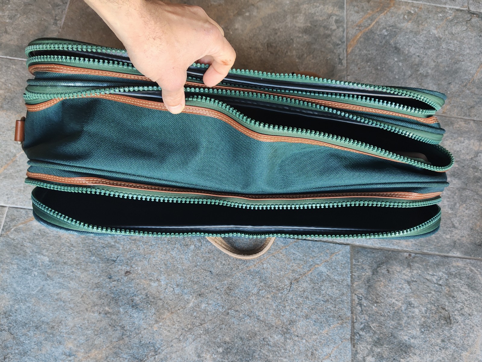Set of 2 rare vintage Lancel Paris travel bags