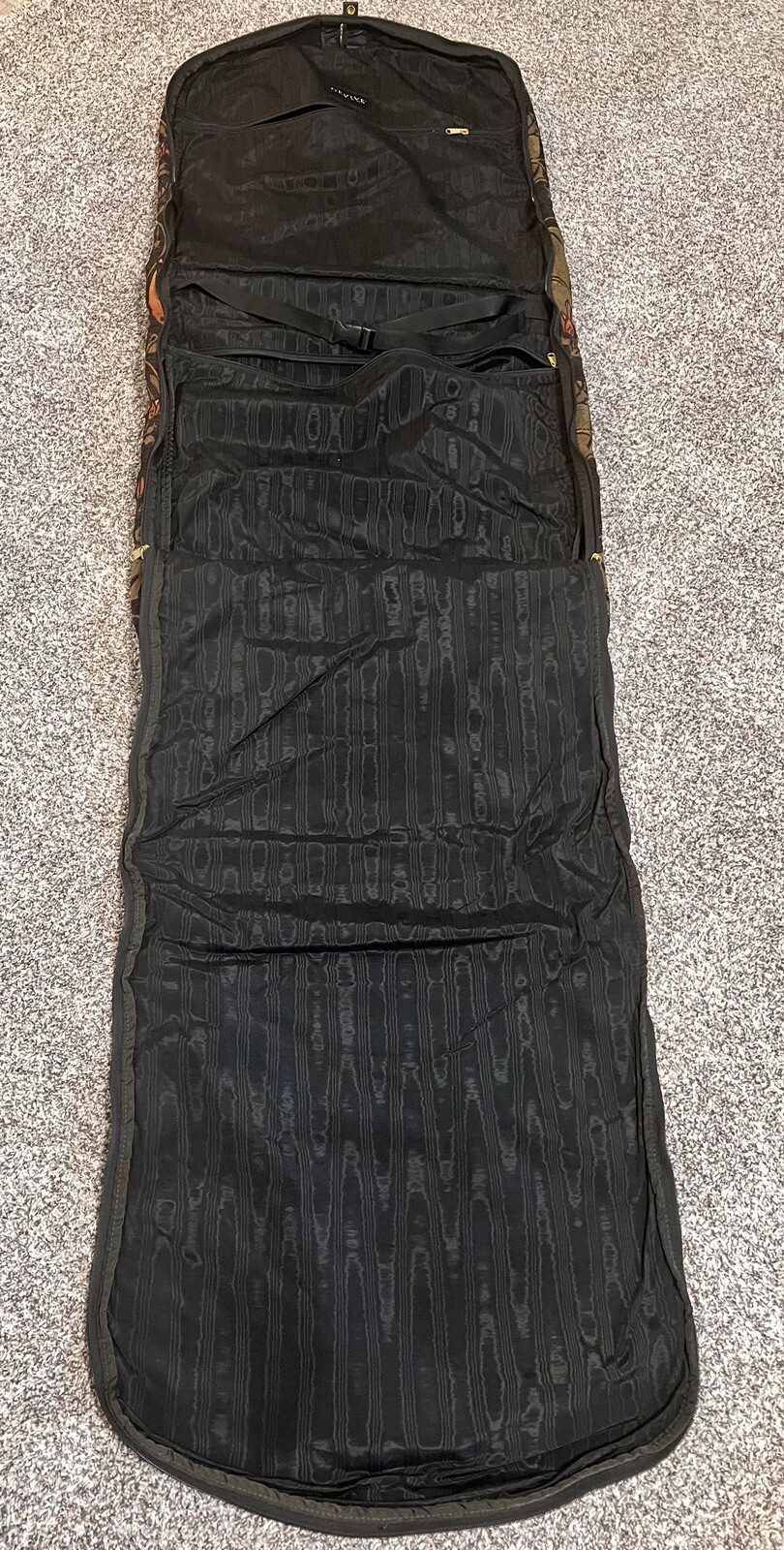 Vintage Gevive By Boyt~Tapestry Garment/Suit Bag~Approx. 48″TX24″W Folded