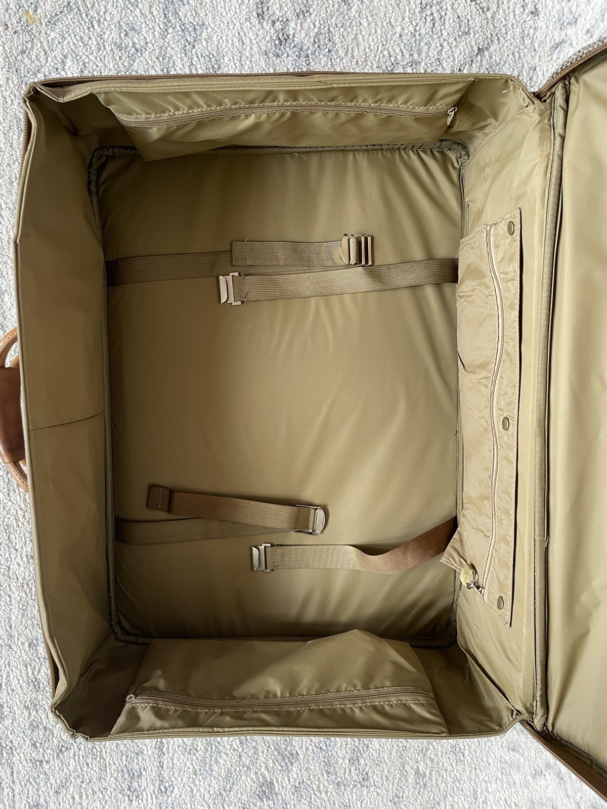 Hartmann Tweed Leather Suitcase Luggage Travel Bag 24x18x8.5 With Duffle Bag