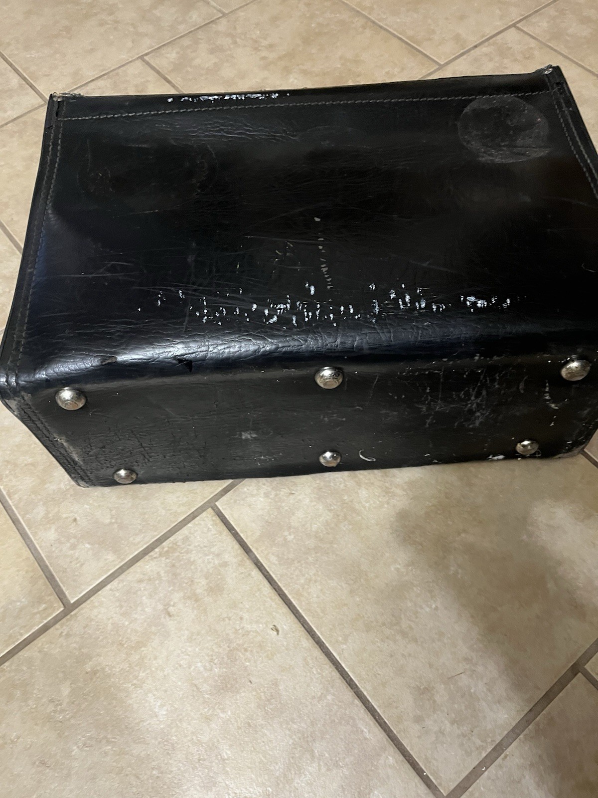 Vintage Black Carry Case – Tool Or Storage Bag- No Key