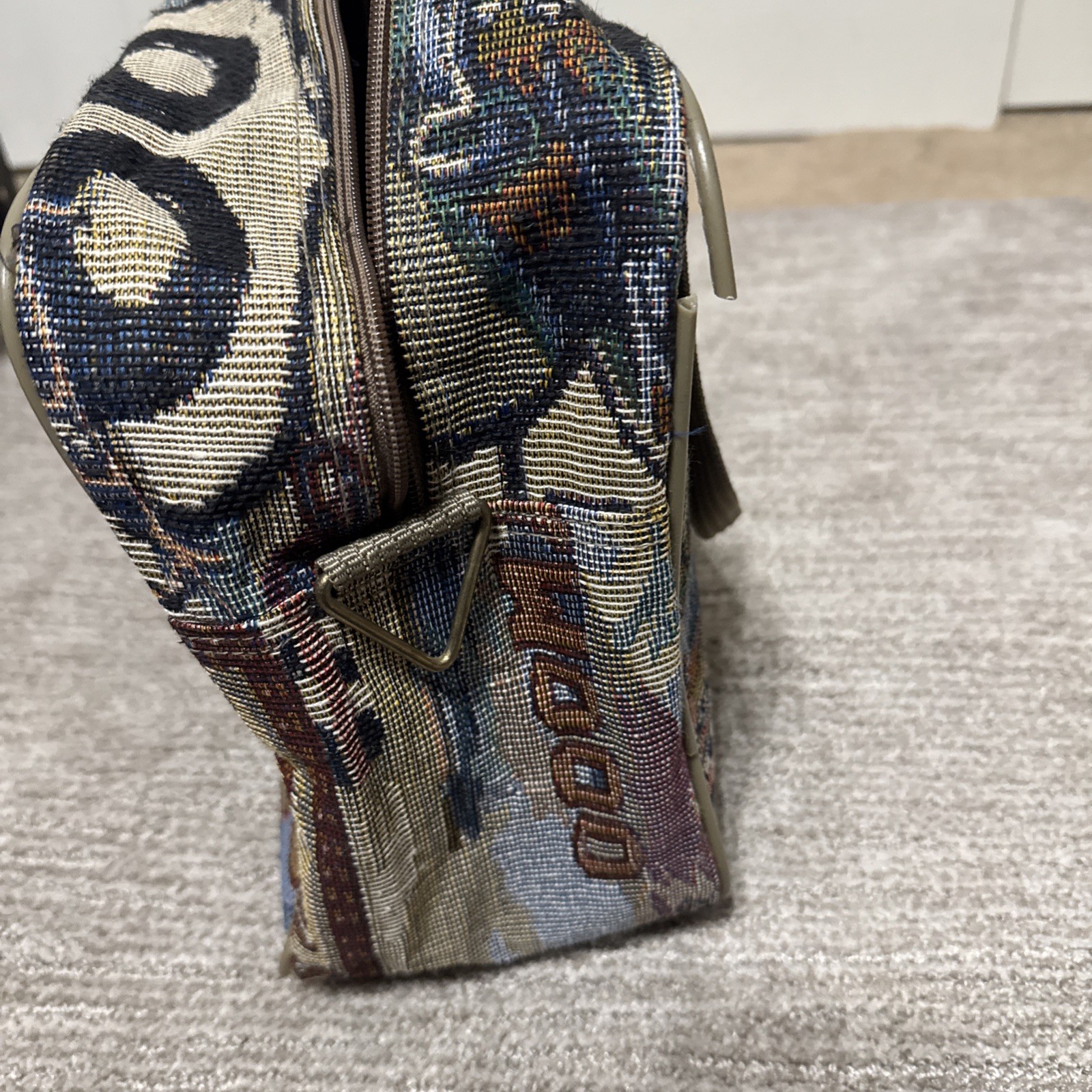 Vintage Pioneer Express Route 66 Tapestry Weekender Travel Carry on Luggage Bag