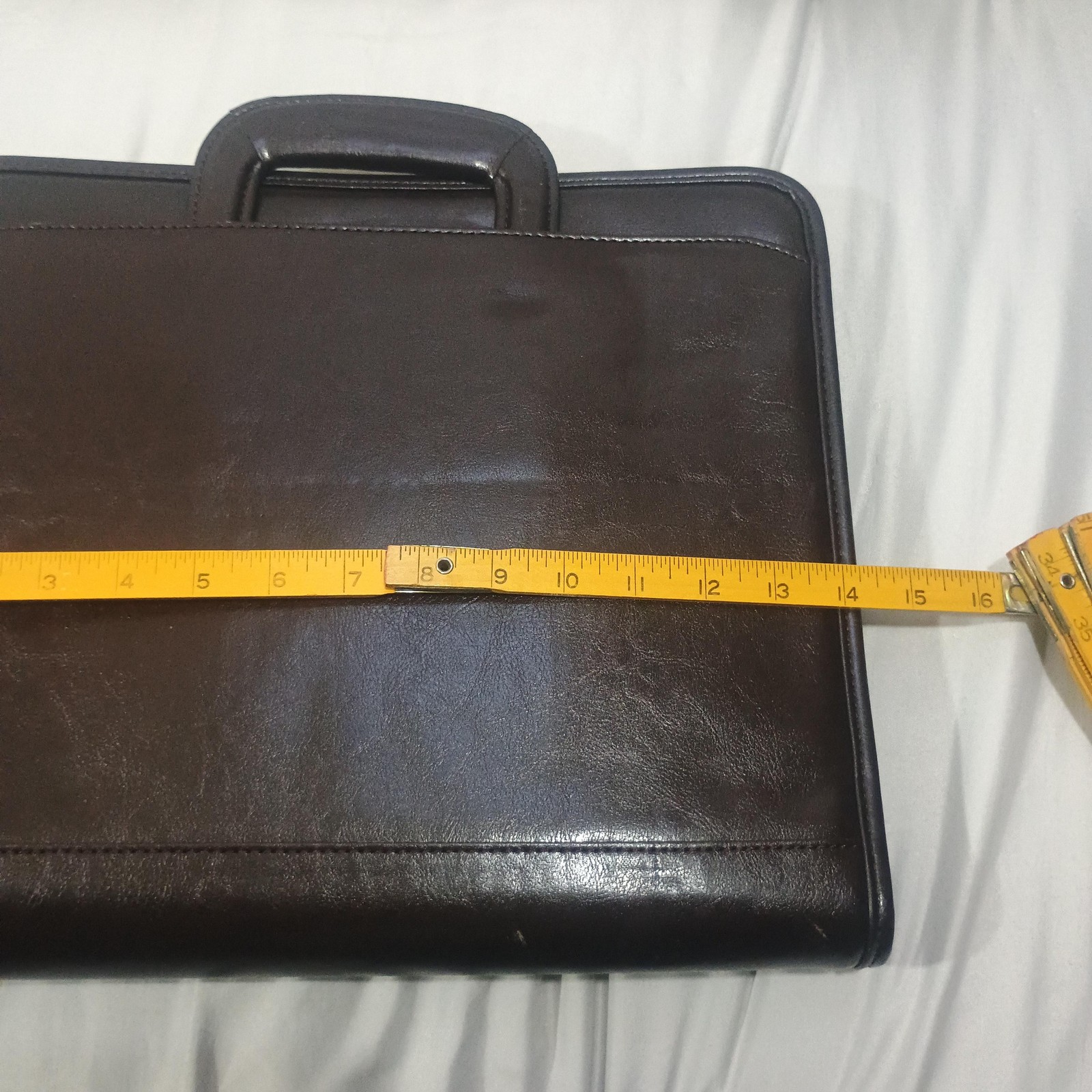 Vtg Avenues America Leather Portfolio Bag Brown Attache Case Document Binder EUC