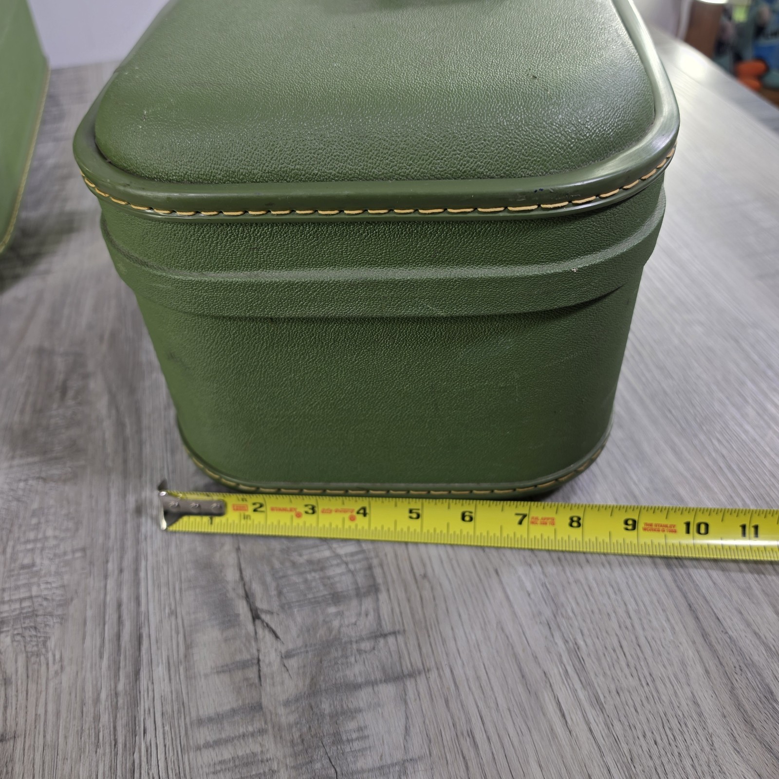 Vintage 1960s Trojan Luggage Set – Avocado Green – 3 pc – USA Made Hard Shell