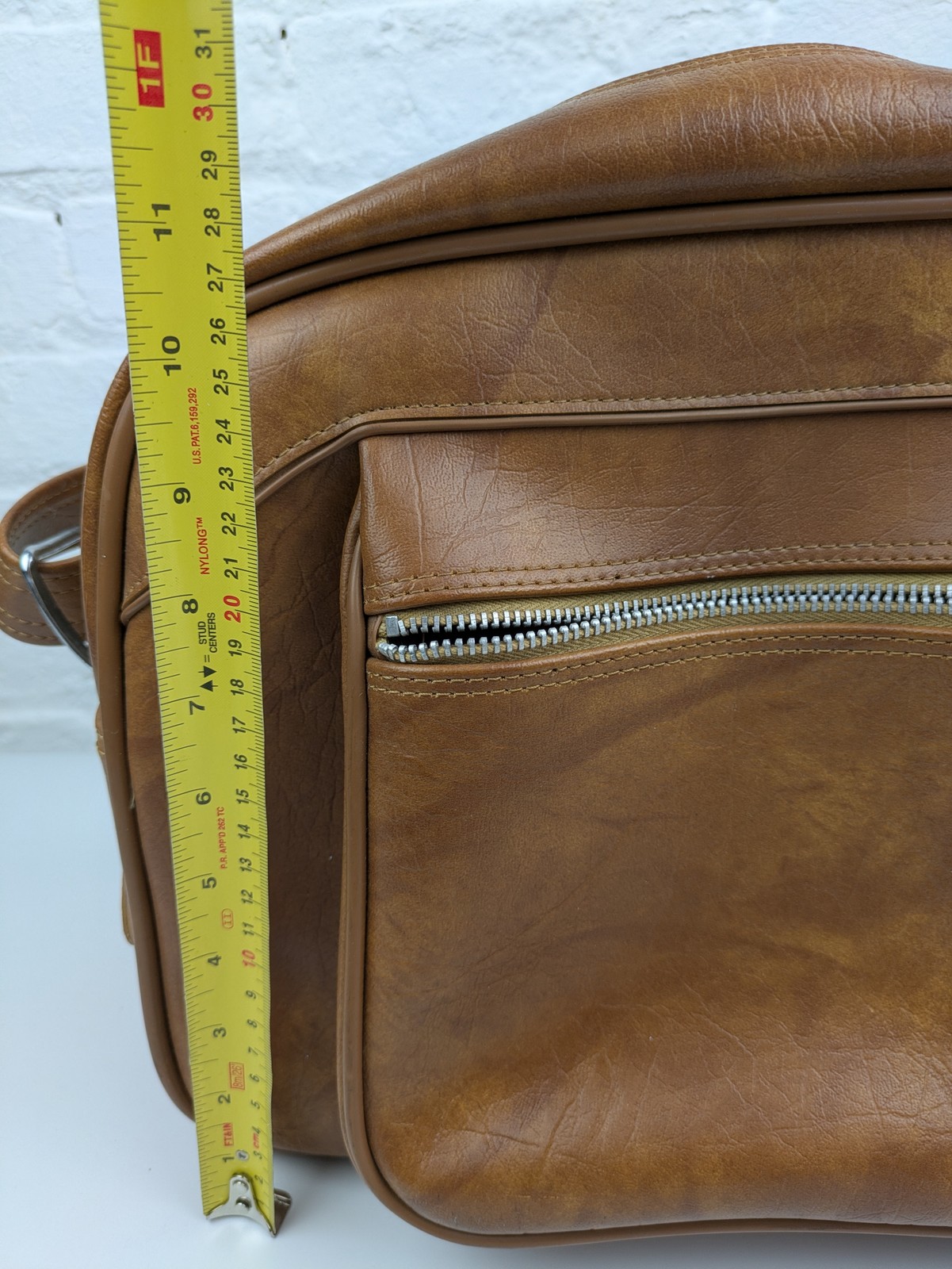 Vintage American Tourister Escort Brown Shoulder Carry On Travel Bag Luggage