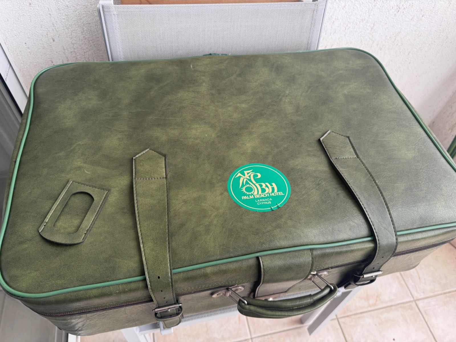 Two vintage english suitcases