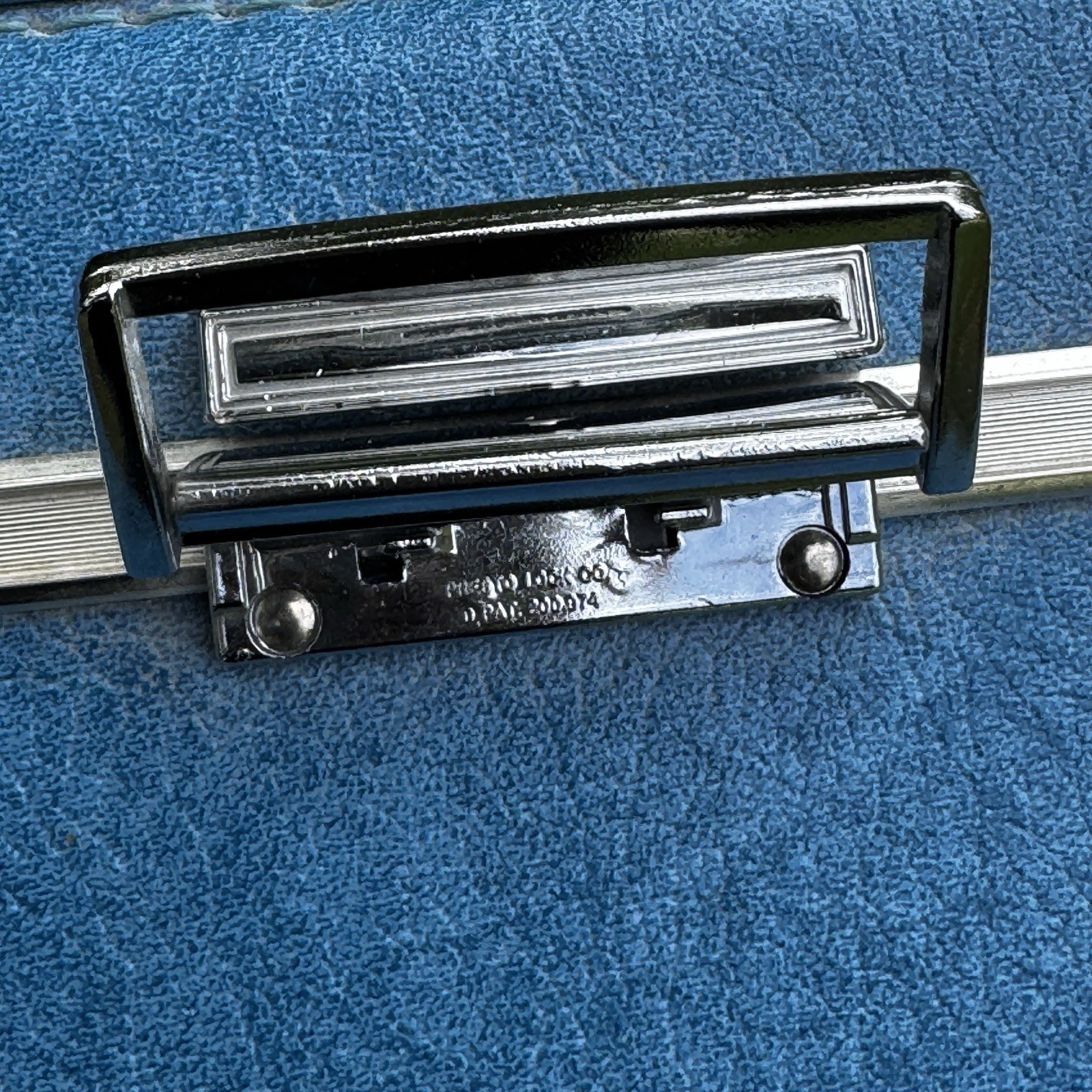 Vintage Luggage Set JC Penney Blue Mid Century Suitcases (2) EXCELLENT!
