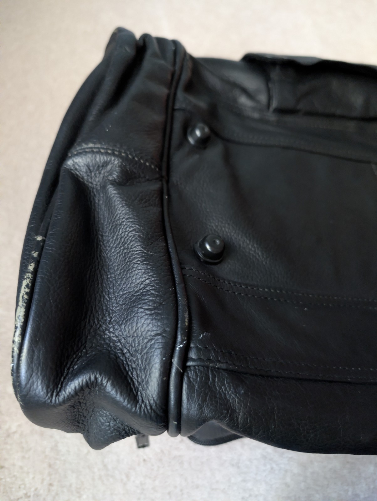 Vintage Johnson & Johnson Promo AmeriLeather Duffel Travel Bag Black 20″ Luggage