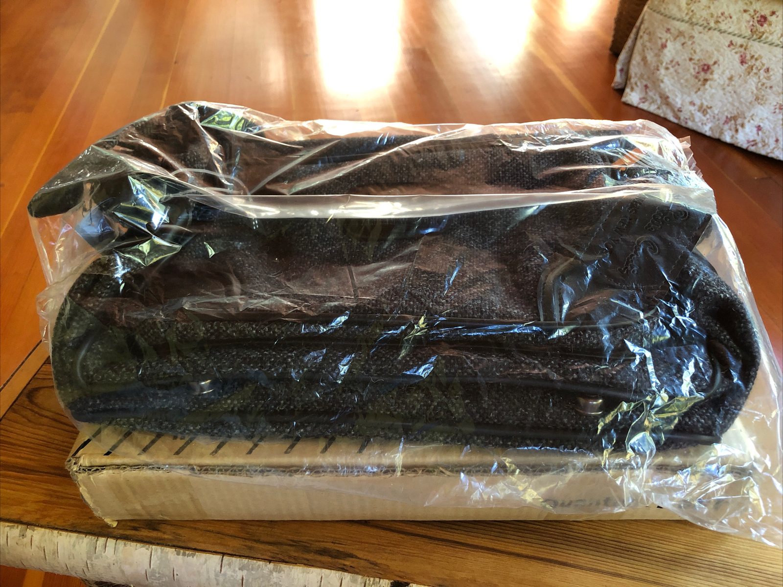 Vintage Pierre Cardin Tweed Travel Carry On Bag By Henry Rosenfeld. Brand New