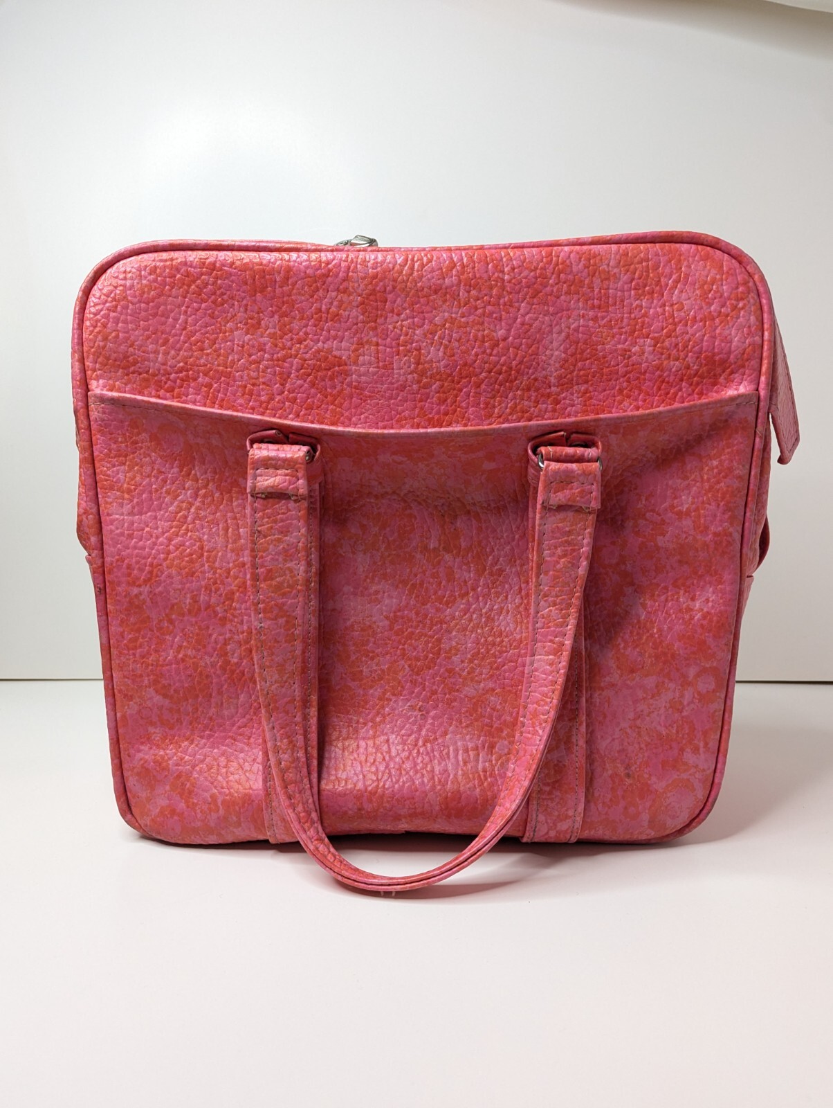 Vintage 1960s Samsonite Silhouette Hot Pink Weekender / Carry-on Luggage Bag