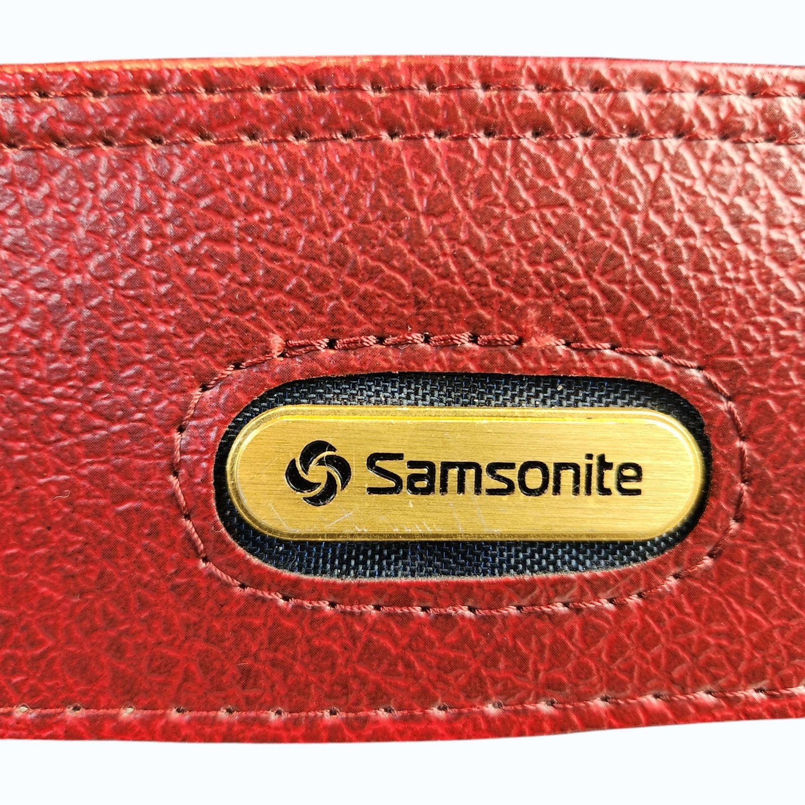 VTG Luggage 80s Samsonite Easy Pak 2‑Pc Carry‑On Blue Burgundy SoftSide Key Lock