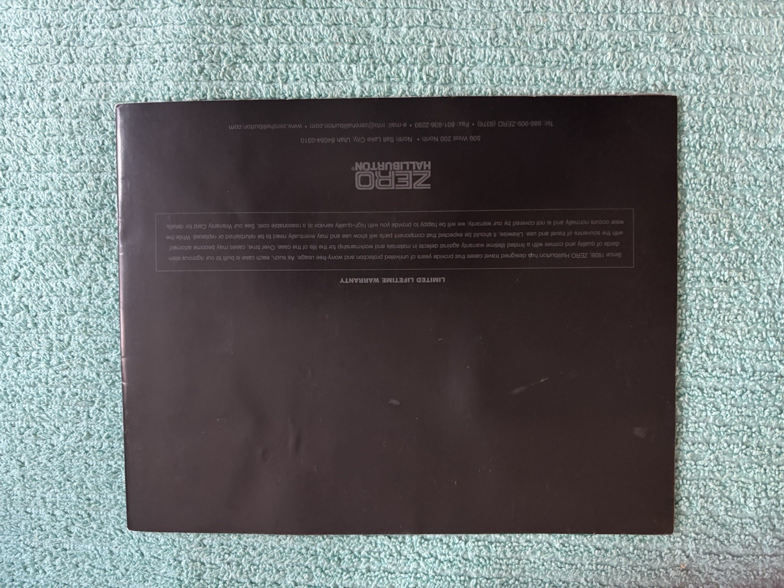 ZERO HALLIBURTON VINTAGE PRODUCT/MODEL CATALOG