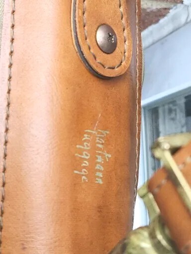 HARTMANN SUIT/GARMENT BAG Ballistic NYLON LEATHER TRIM Vintage.