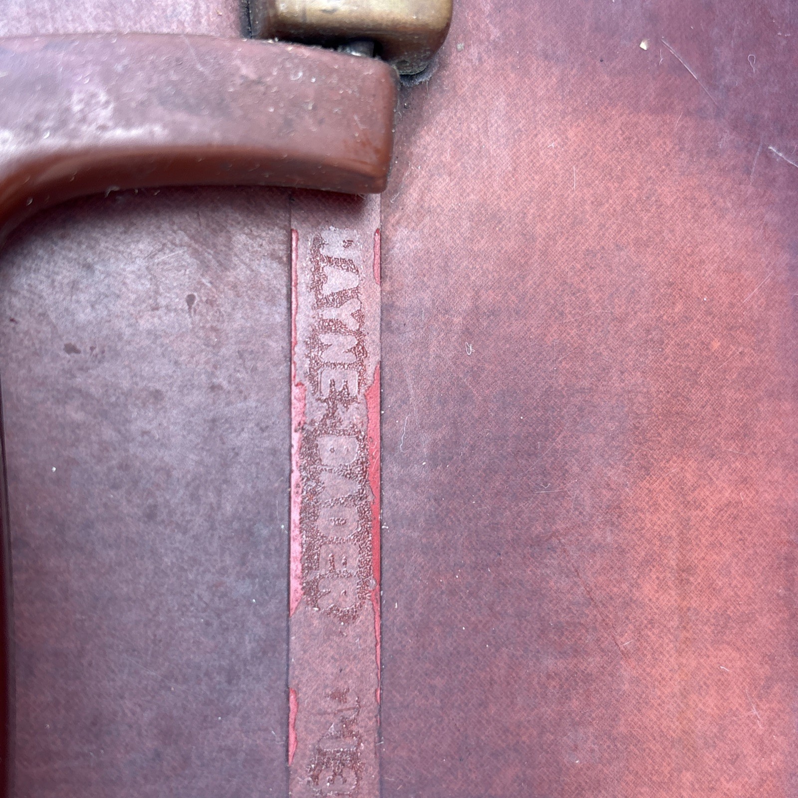 Vintage Samsonite Train Travel Case Shwayder Bros Luggage Carry-On Brown Cognac