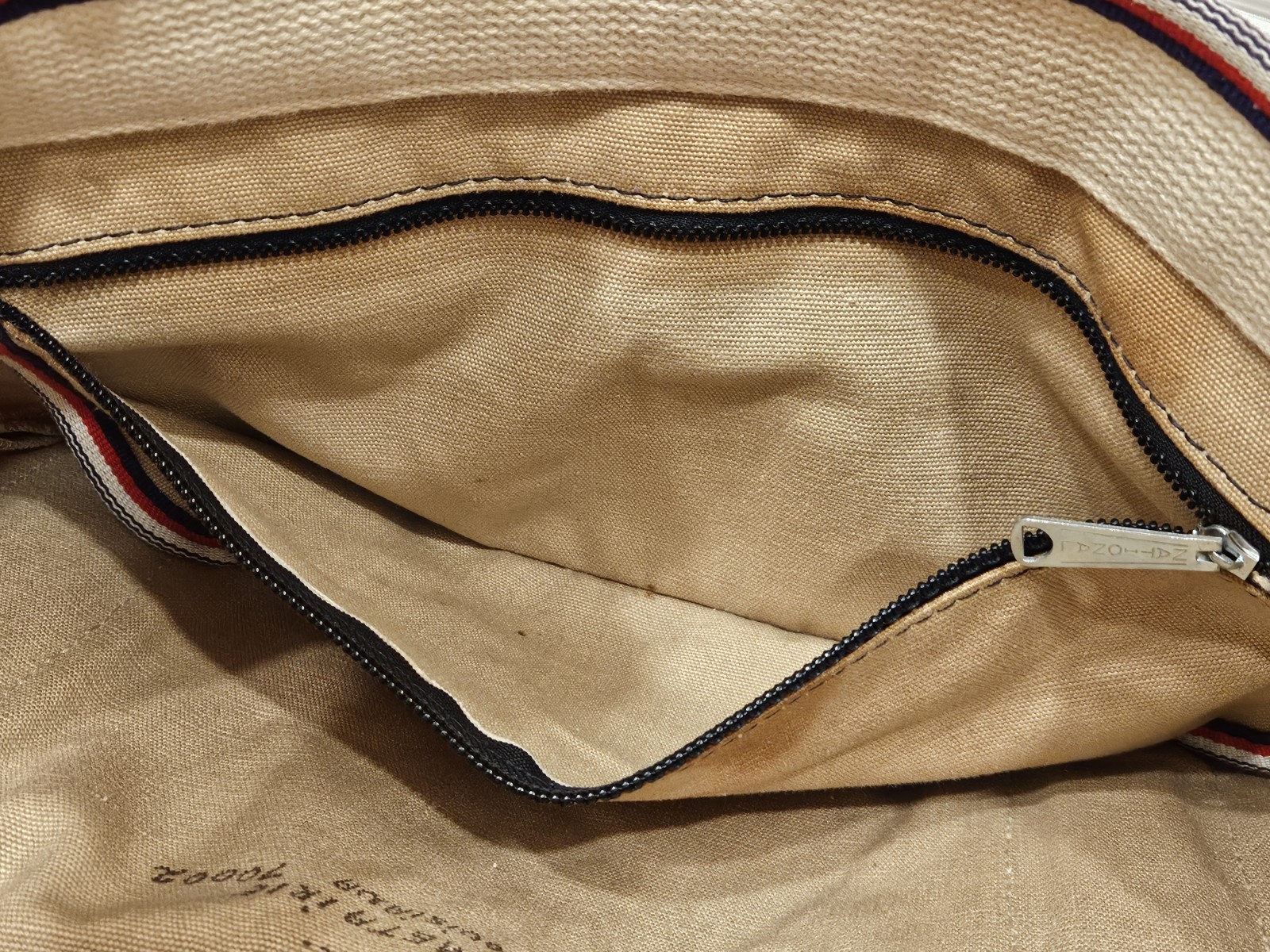 Vintage Canvas Satchel Messenger Bag Atlantic Luggage Co Mid 1960s