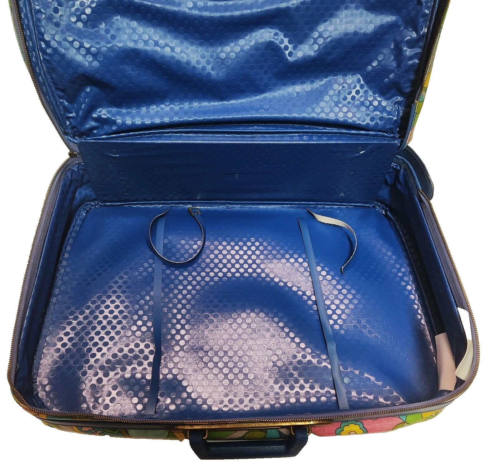 Vintage 1960’s Psychedelic Mod Carry On Suitcase Made In Japan 20″ x 14″ x 6″