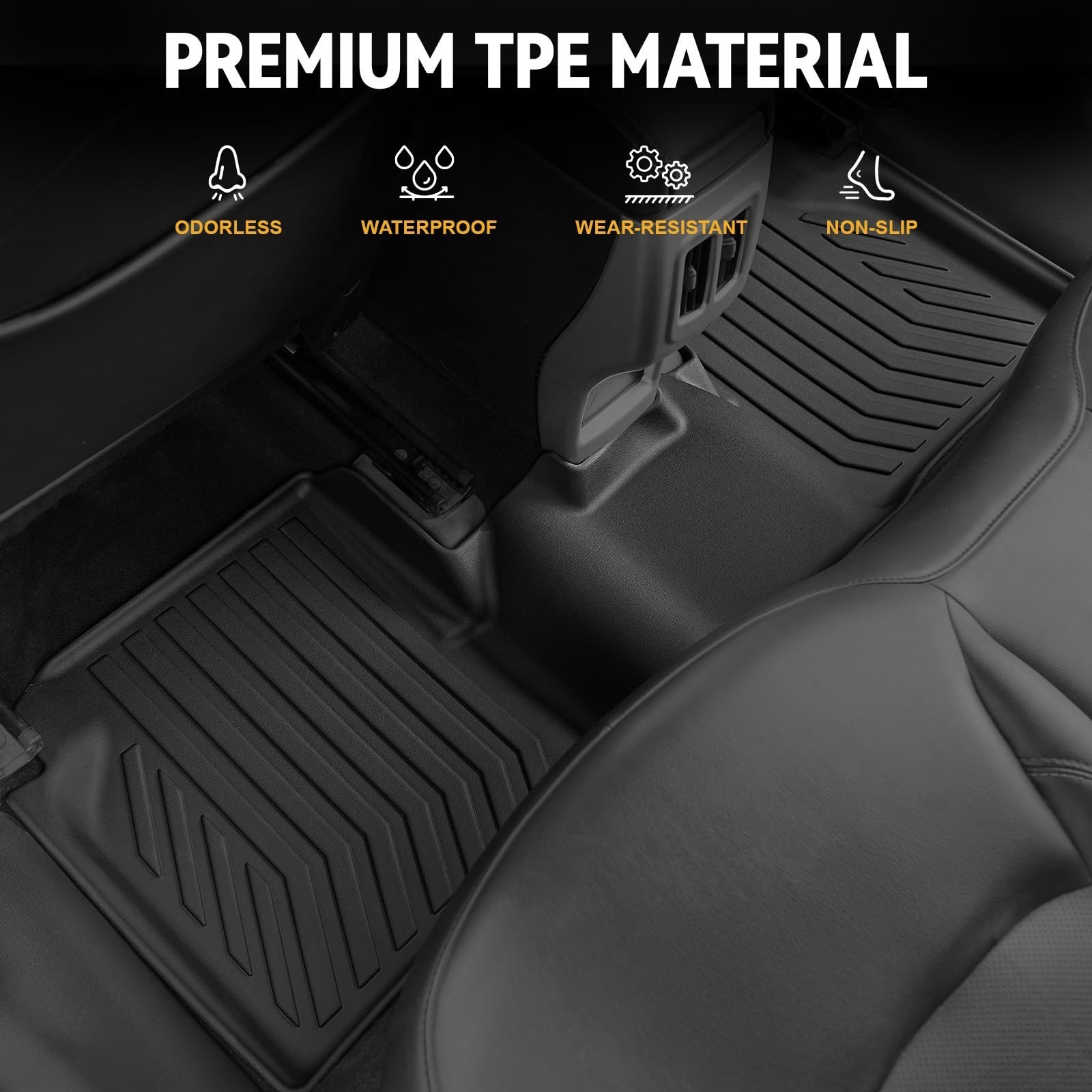 Floor Mats for Jeep Compass 2017-2025, All Weather Floor Mats Trunk Cargo Lin…