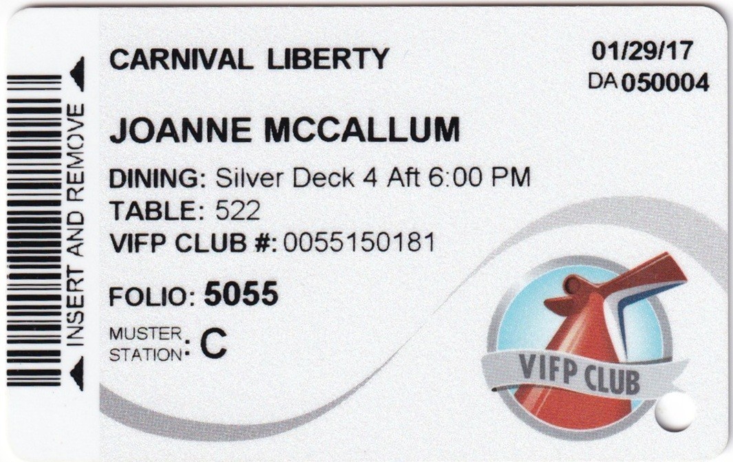 Collectible Carnival Cruise Line Room Keys – choose ship (K-Z) *Free Shipping*