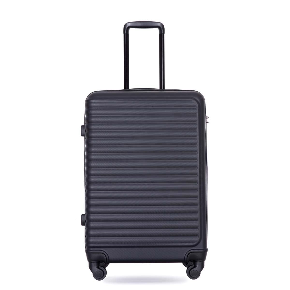 Travelhouse Hardside Luggage 20in Carry-On Spinner Suitcase Lightweight Black Un