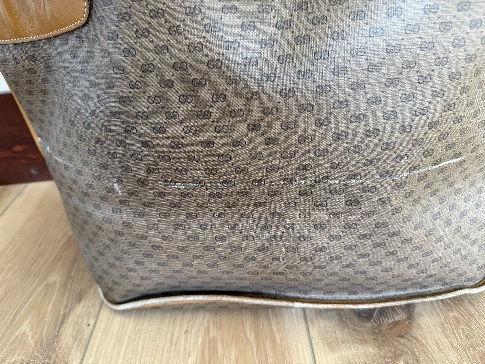 Vintage Gucci GG Monogram Soft Suitcase Canvas Luggage