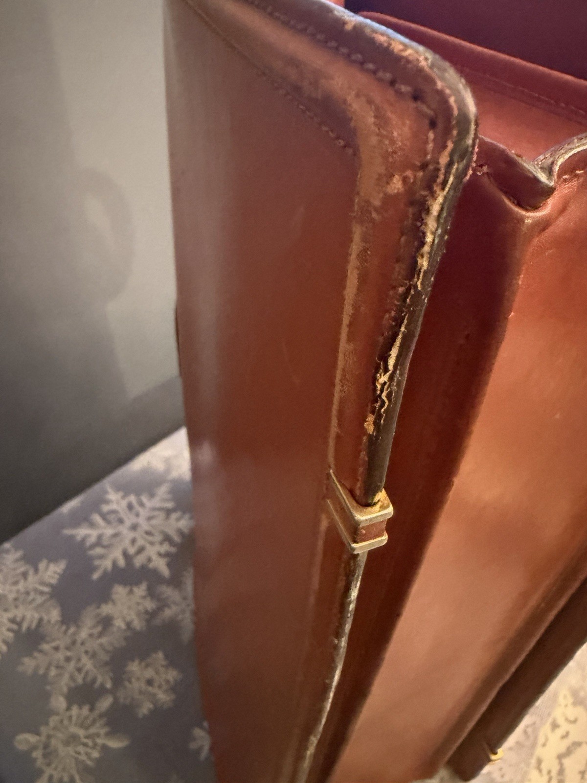 VTG Crouch & Fitzgerald Made In Italy By Briefcase Brown Leather Luggage