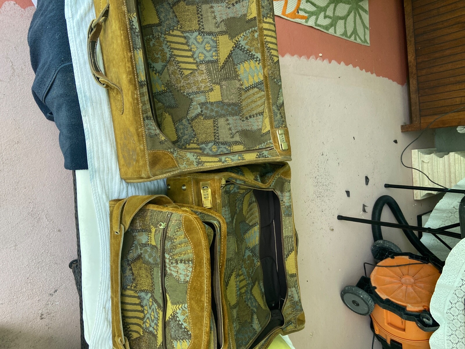 vintage luggage sets leather. By FRENCH LUGGAGE 