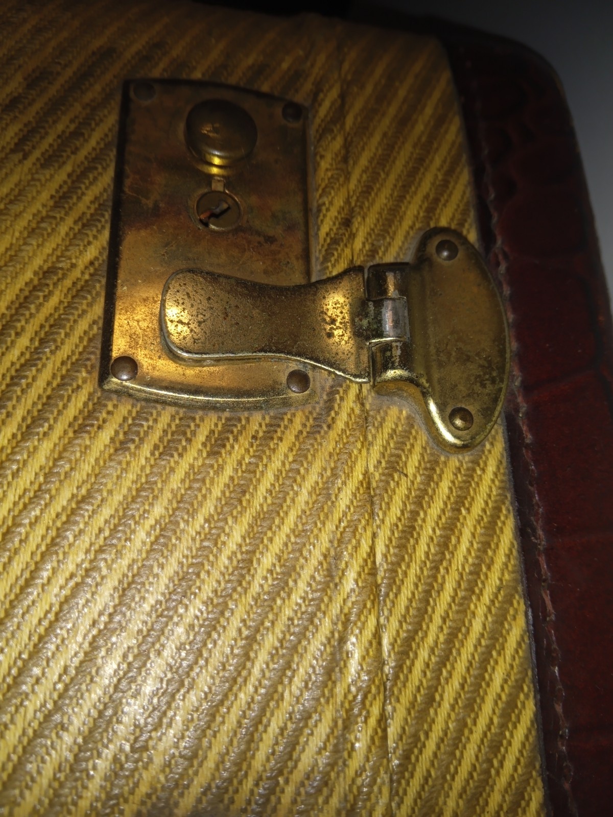Vintage Monarch Luggage Brown Case Travel Bag Mid-Century Medium