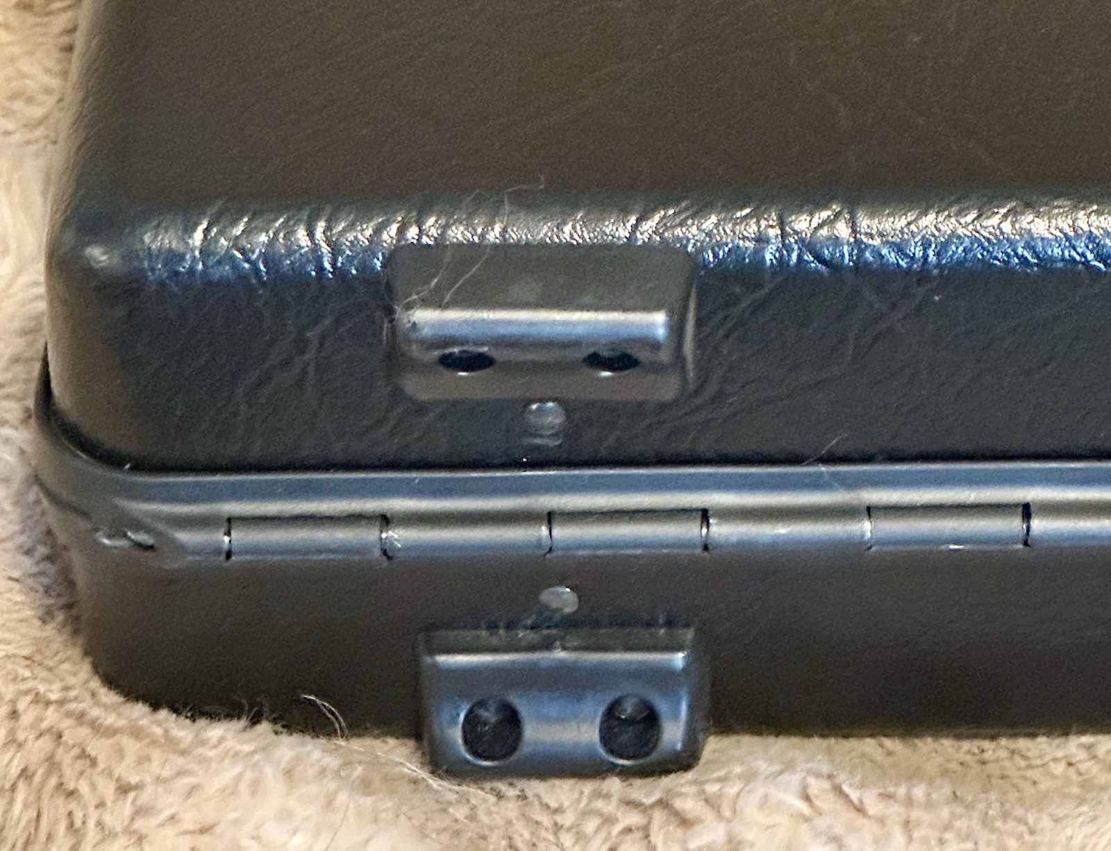 NOS Samsonite Accord 2000 Grand Luxe 3” Black Briefcase Attache w/ Lock 1987 VTG