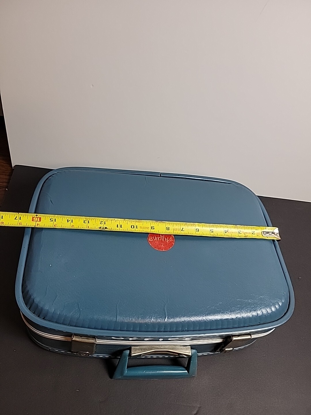 Vintage Baby Blue Suitcase Office burdiness real vintage 16 x 12 x 6