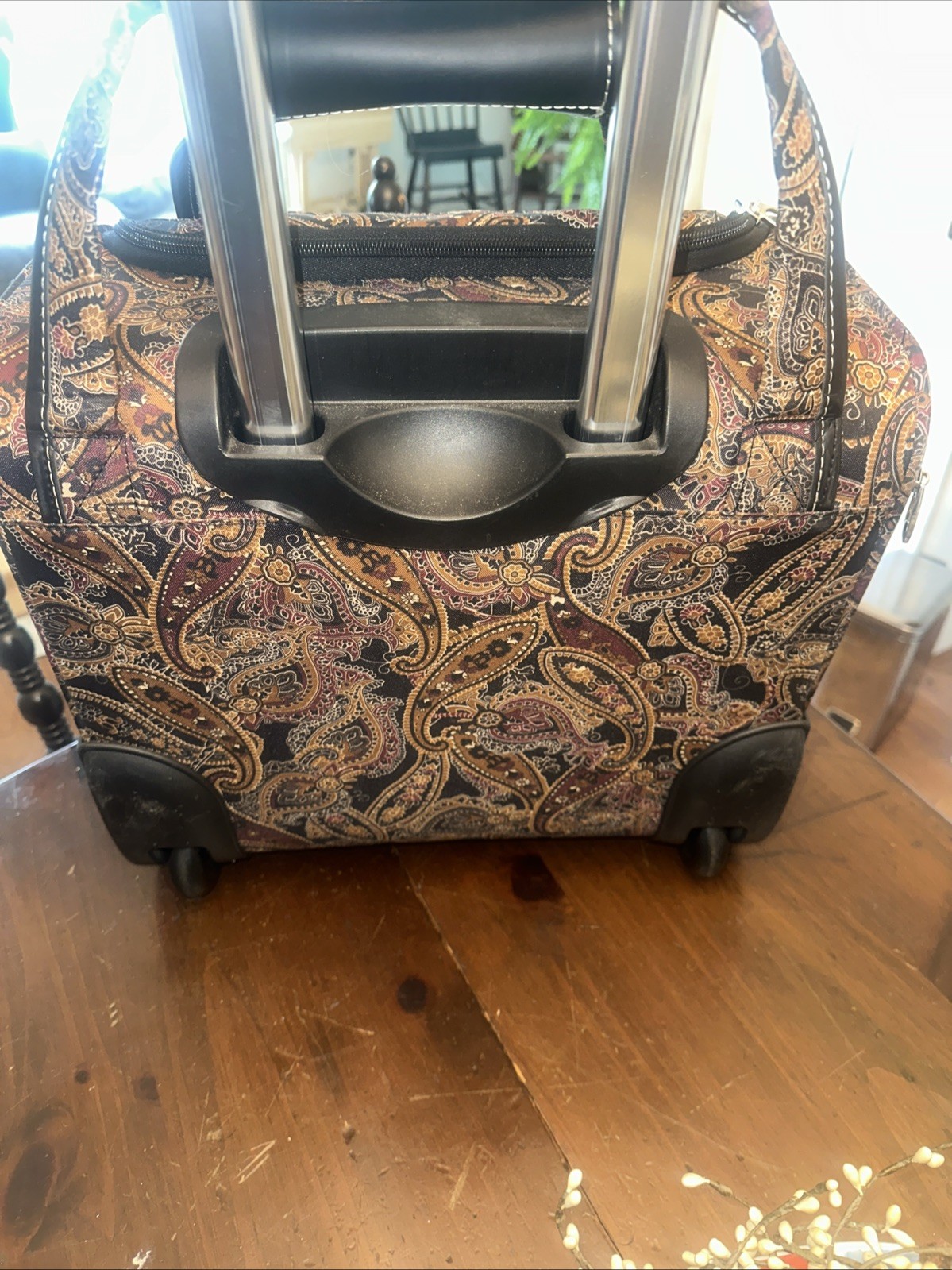 Vtg. Adolfo Carry On Travel Bag Great Condition All Zippers Work