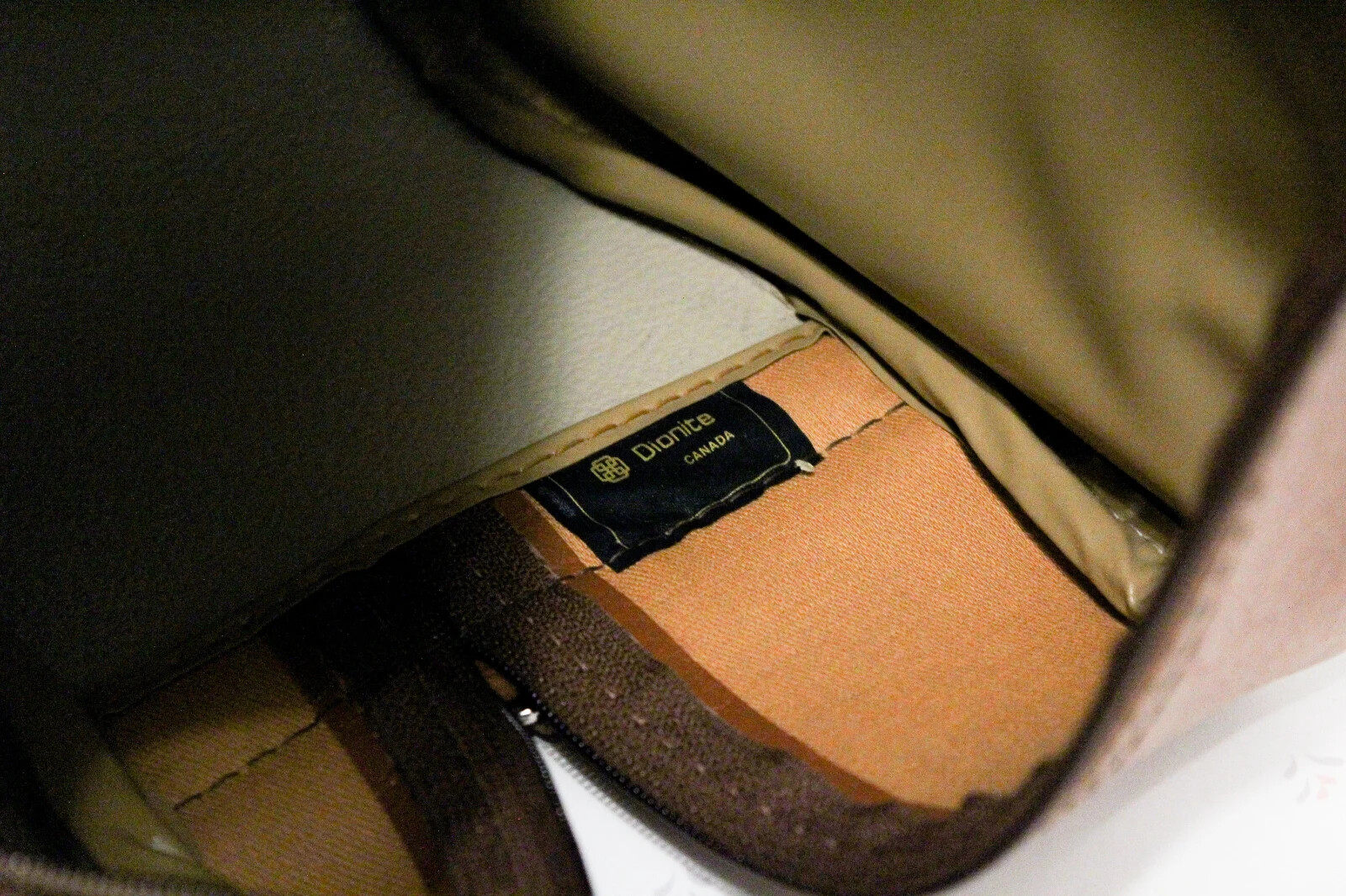 1970s Brown Leather Dionite Shoulder Bag, Unisex Retro Travel Bag