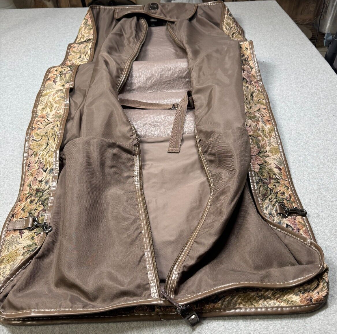 Pierre Cardin Garment Bag VTG Floral Pattern Travel