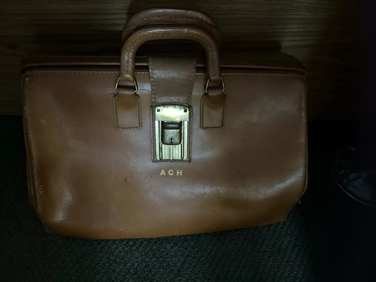 Deep-Buff Brown Suitcase & Tanners Council Briefcase Genuine Cowhide (set of 2) 