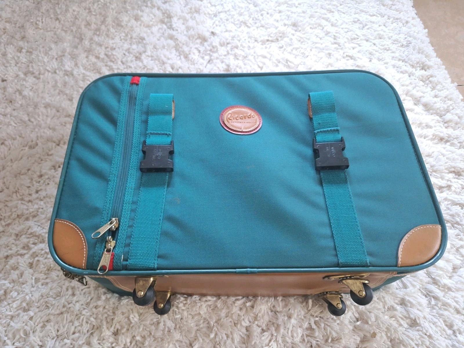 Vintage Ricardo Beverly Hills Travel small Luggage Green Color