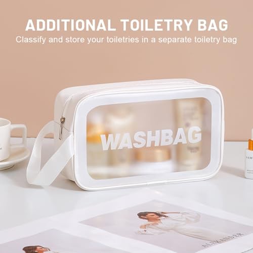 15 Inch Portable Hard Shell Makeup Case, Mini Cosmetic Travel Luggage White