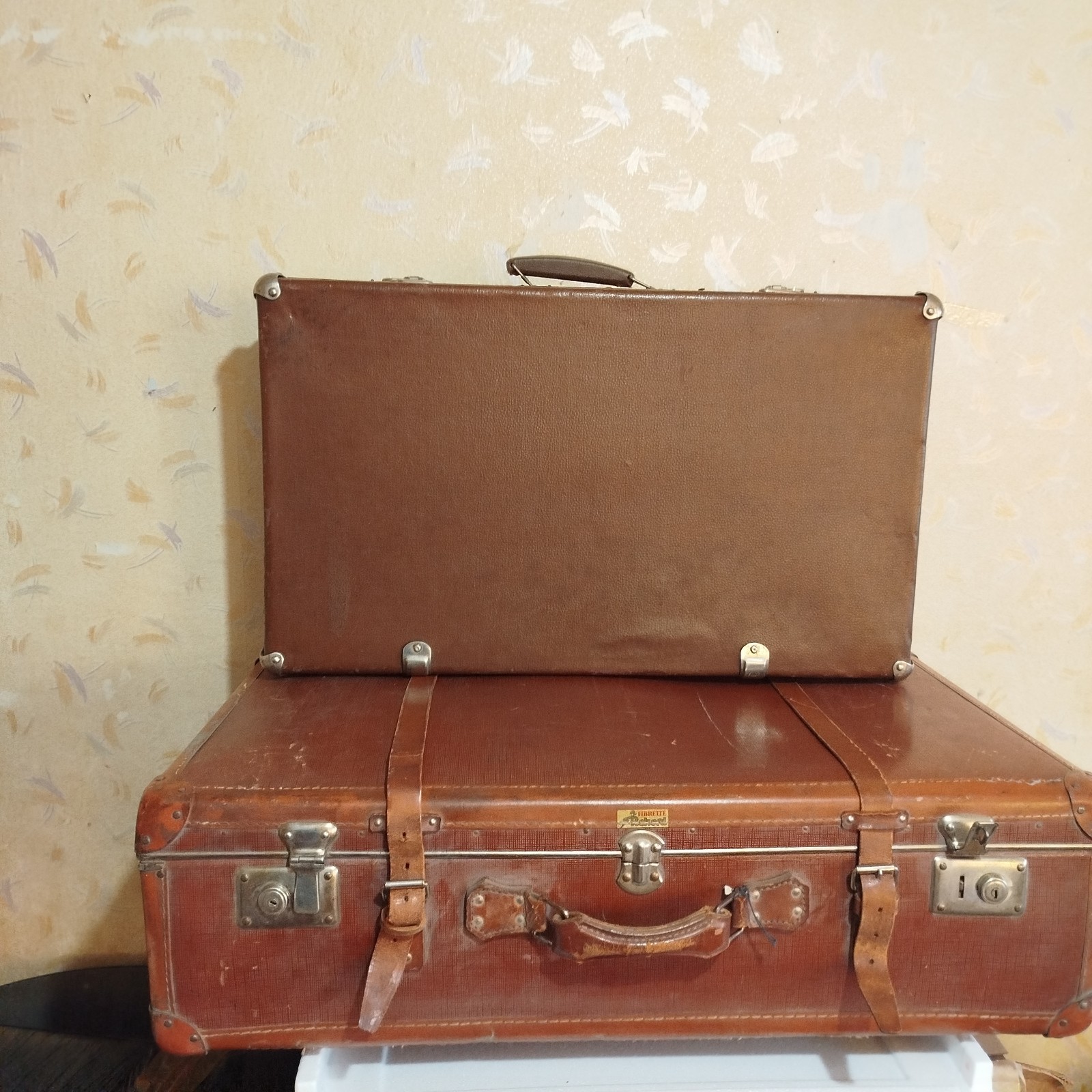 Vintage Suitcase 50s Retro Overseas Suitcase Mid Century Wardrobe Suitcase