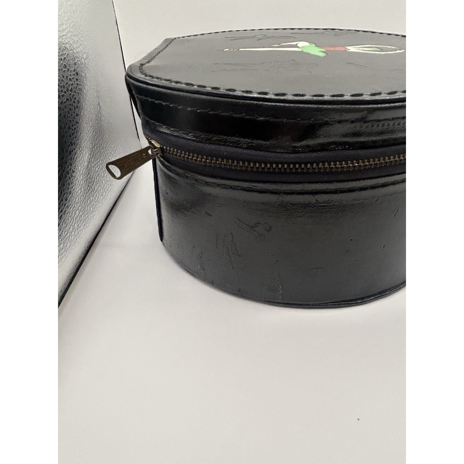 Vintage 1950s Munro Ballet Dance Case Zip-O-Niter Black Ballerina AS-IS