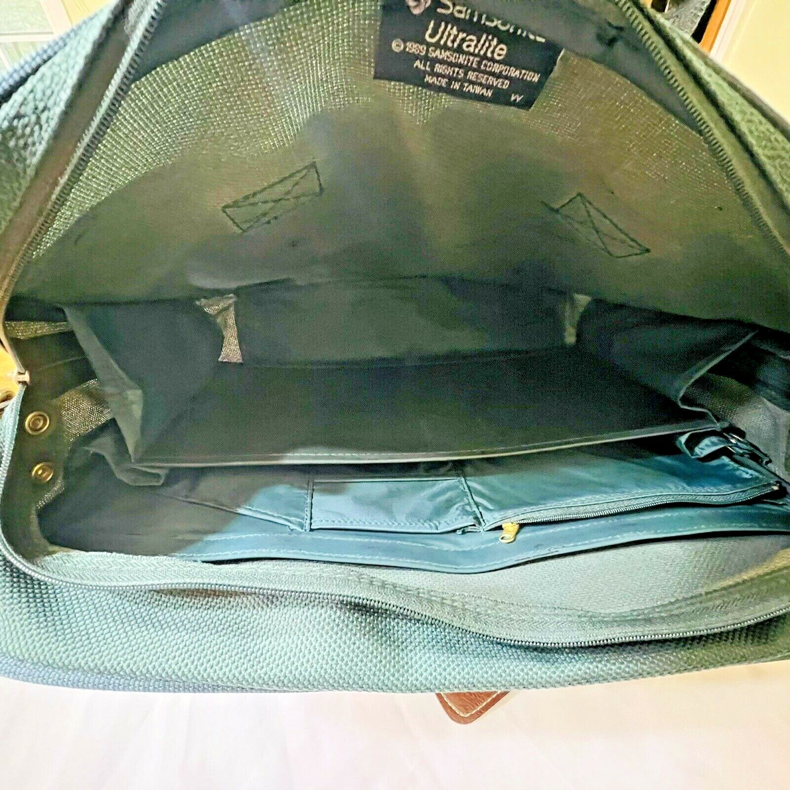 Vintage 1989 Samsonite Ultralite Laptop & Travel Carrying Case 18″/ 14″ (Green)