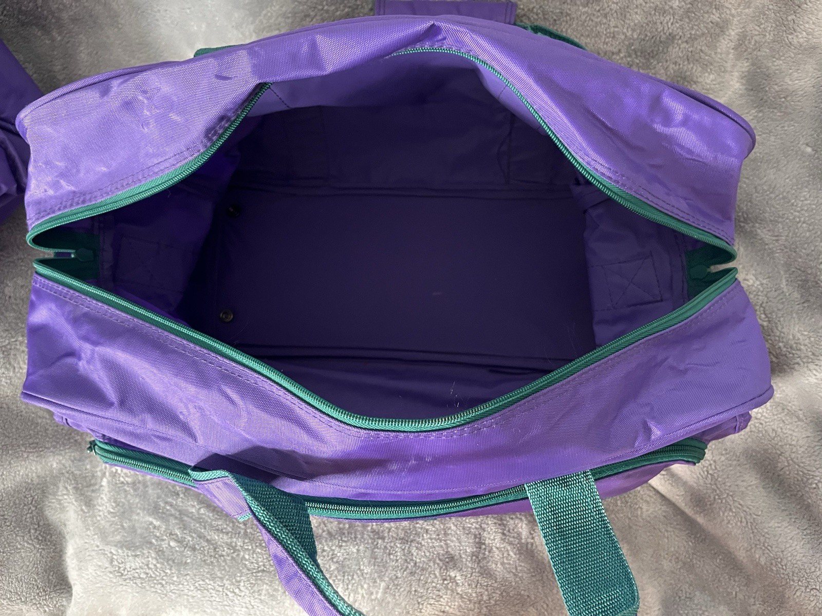 Members Only Bag Vintage 80s Duffel Bag Luggage Set Of 2 Purple And Green