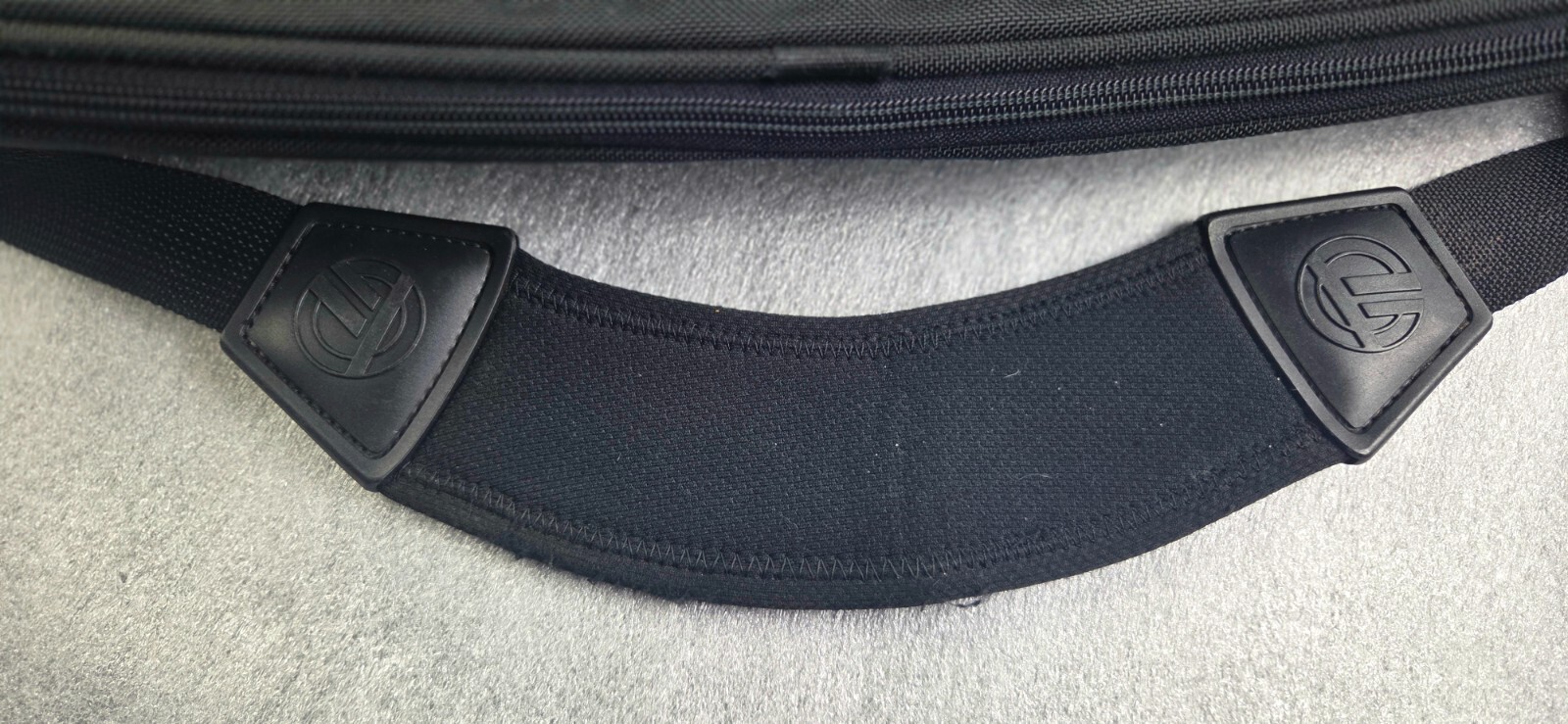 Vintage TUMI – Genuine Leather- Nylon Duffle Travel Carry On Bag -Black