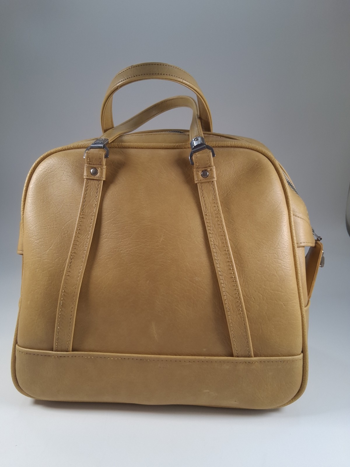 Vintage American Tourister Tote Carry On Luggage Mustard Yellow