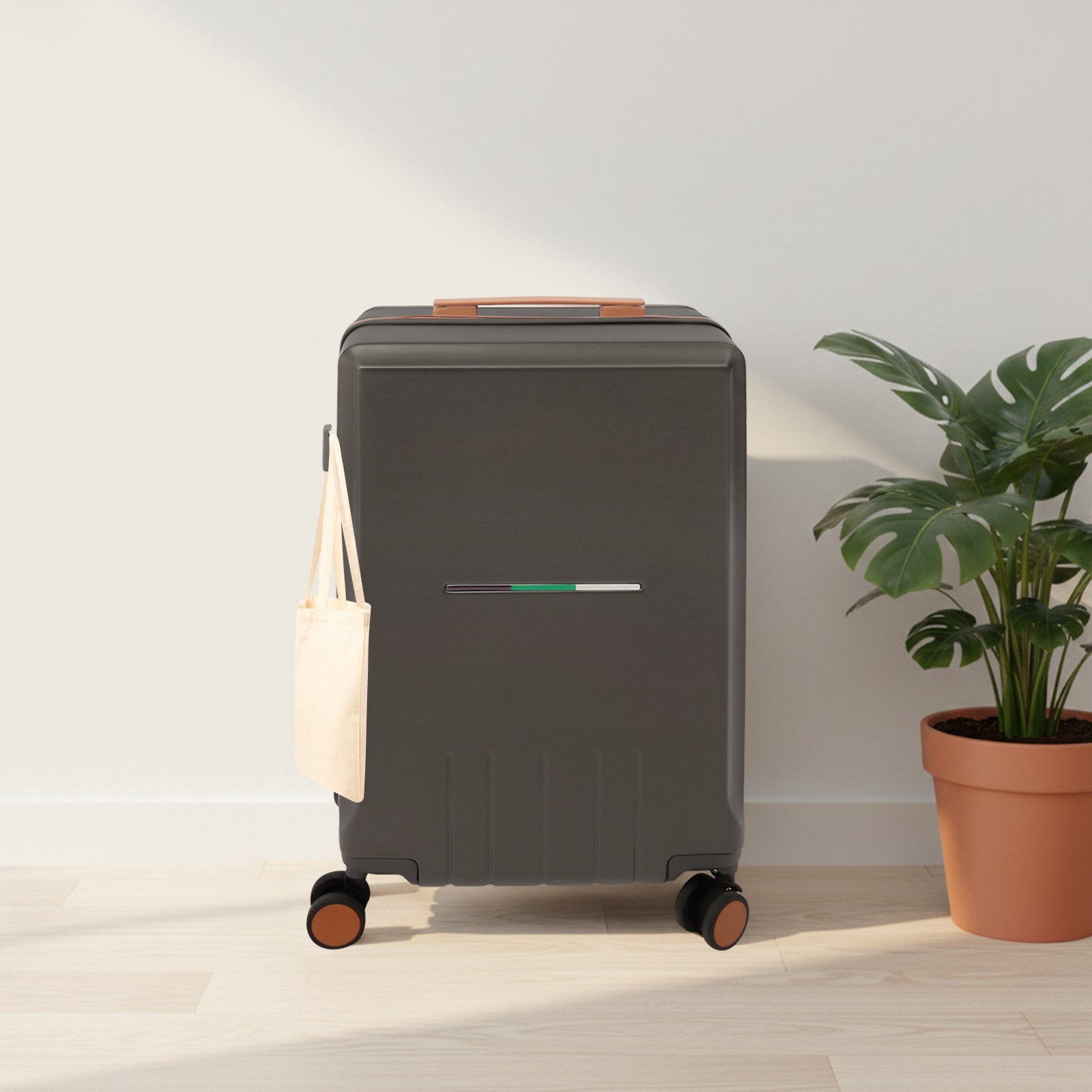 24″ Suitcase Suitcase with Wheels Wide Handle Luggage with TSA Lock